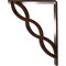 Ekena Millwork Loera Wrought Iron Bracket, (Triple center brace), Antiqued Copper 2"W x 5 1/2"D x 8"H BKTM02X05X08TLOACO - alternate 3